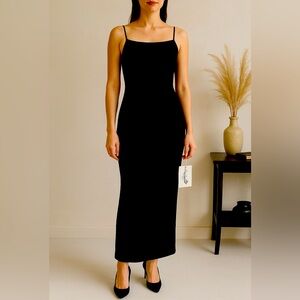 Ralph Lauren Black Halter Sheath Maxi Dress